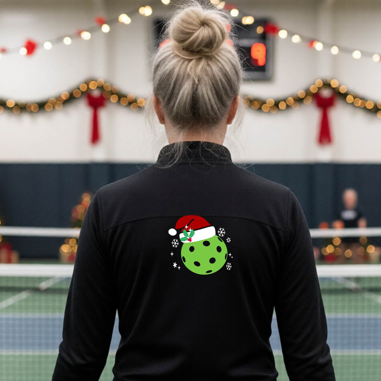 Women’s Christmas Pickleball Quarter Zip – Holiday Pullover Shirt & Gift for Pickleball Players