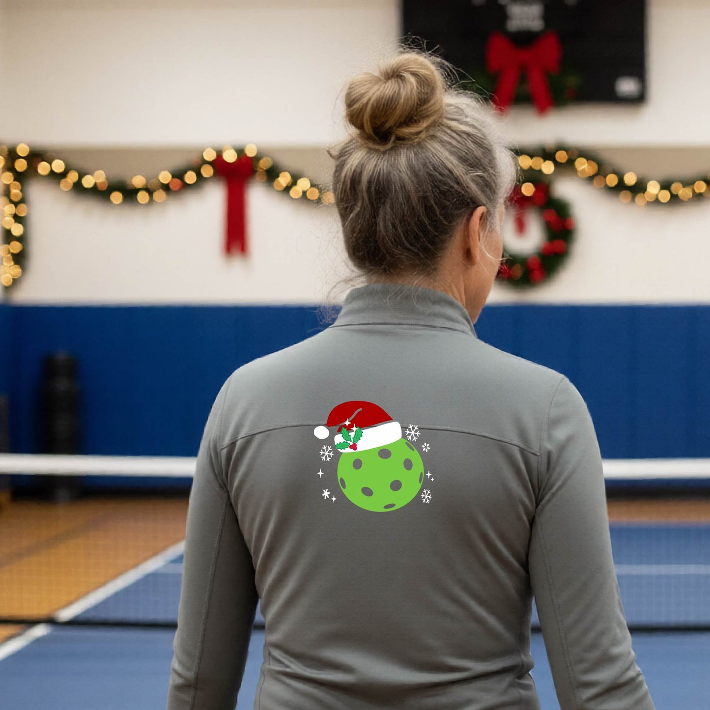Women’s Christmas Pickleball Quarter Zip – Holiday Pullover Shirt & Gift for Pickleball Players