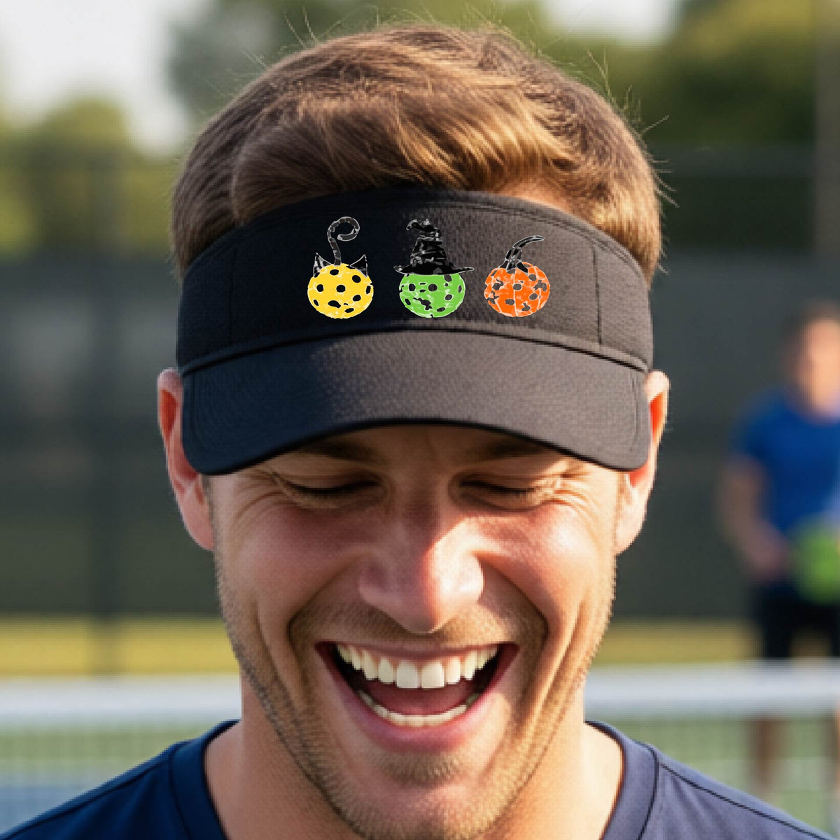 Premium Pickleball Moisture-Wicking Halloween Pickleball Visors Premium Performance Headwear