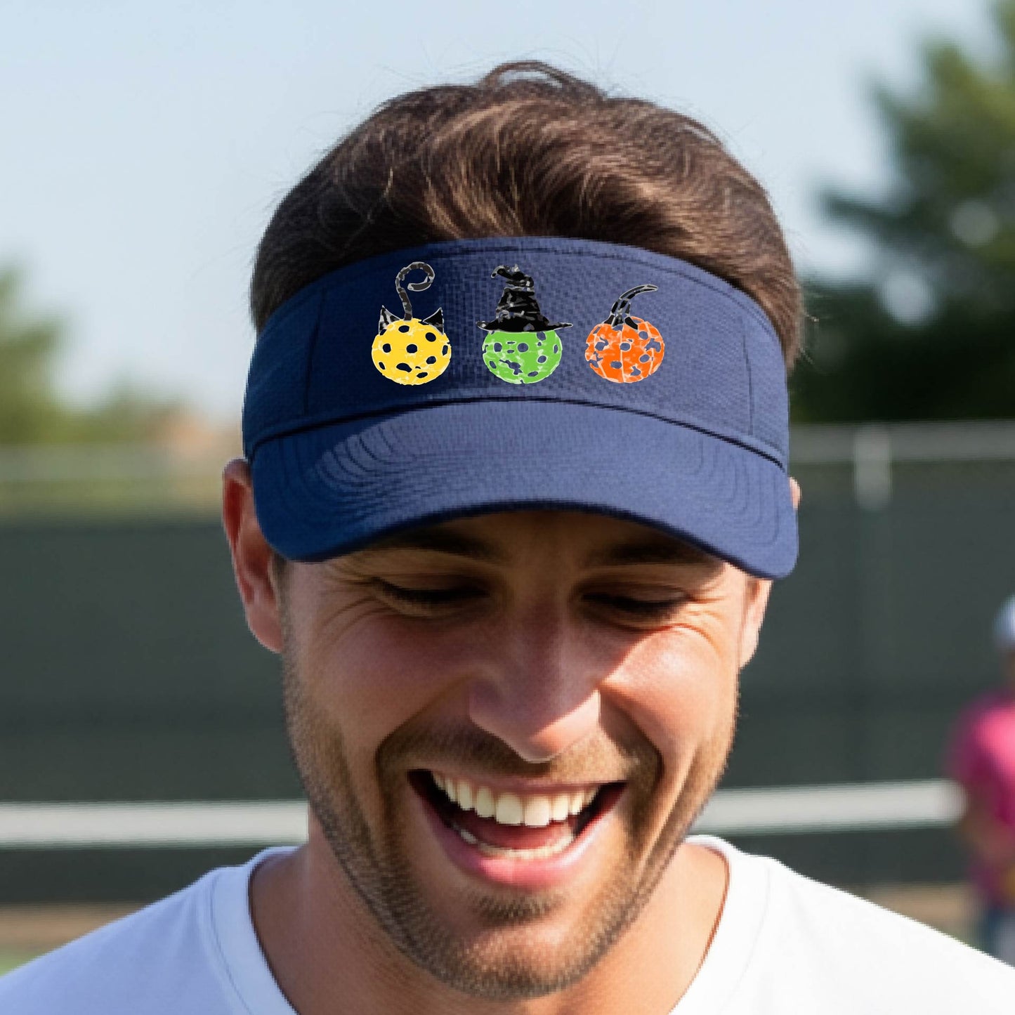 Premium Pickleball Moisture-Wicking Halloween Pickleball Visors Premium Performance Headwear