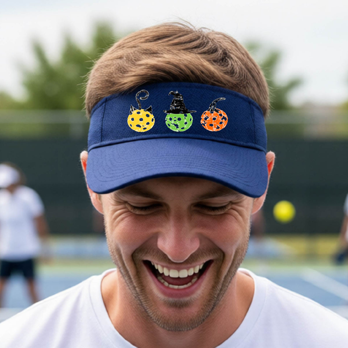 Premium Pickleball Moisture-Wicking Halloween Pickleball Visors Premium Performance Headwear