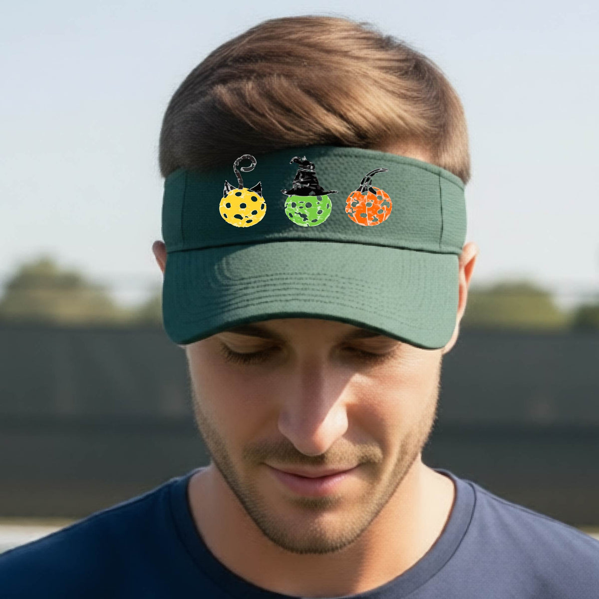 Premium Pickleball Moisture-Wicking Halloween Pickleball Visors Premium Performance Headwear