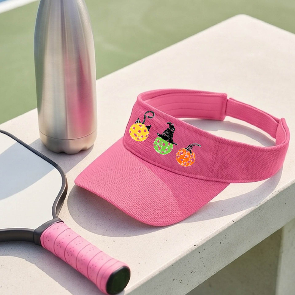 Premium Pickleball Moisture-Wicking Halloween Pickleball Visors Premium Performance Headwear