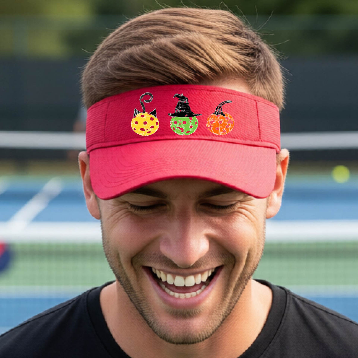 Premium Pickleball Moisture-Wicking Halloween Pickleball Visors Premium Performance Headwear