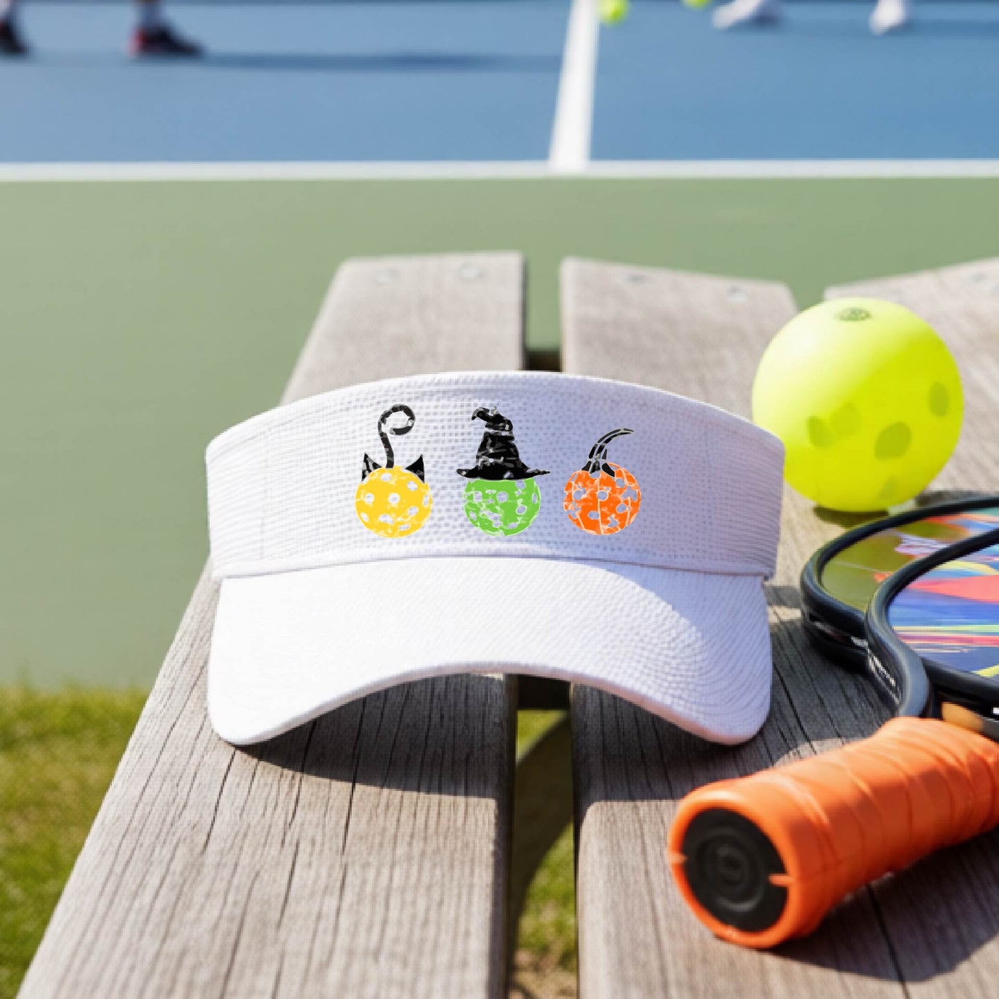 Premium Pickleball Moisture-Wicking Halloween Pickleball Visors Premium Performance Headwear