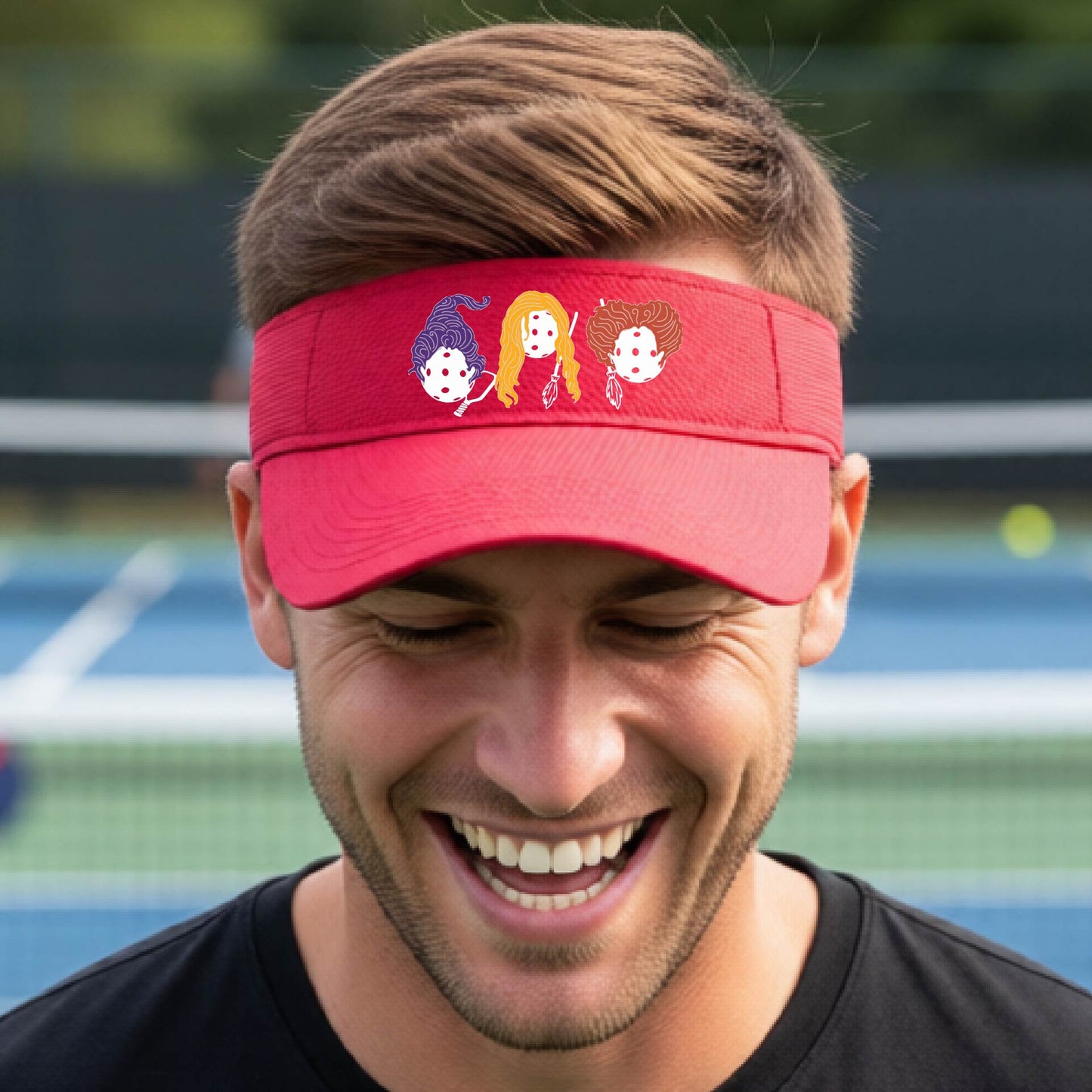 Premium Pickleball Moisture-Wicking Halloween Pickleball Visors Premium Performance Headwear