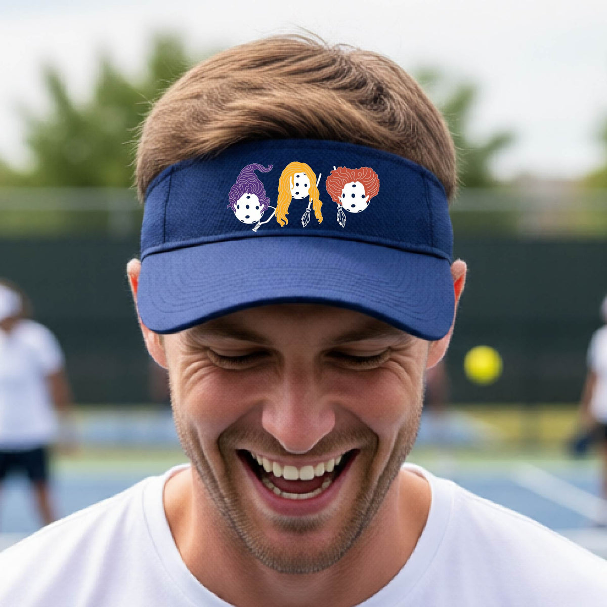 Premium Pickleball Moisture-Wicking Halloween Pickleball Visors Premium Performance Headwear