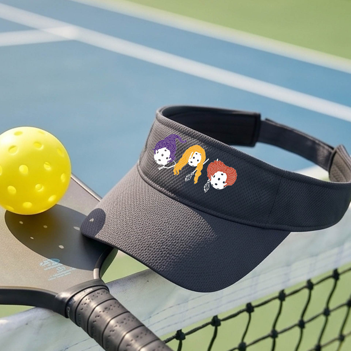 Premium Pickleball Moisture-Wicking Halloween Pickleball Visors Premium Performance Headwear
