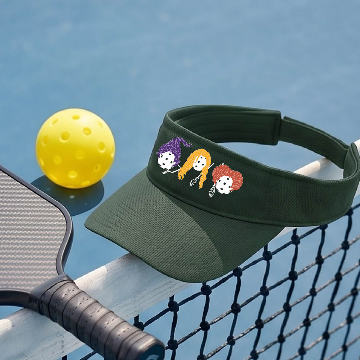 Premium Pickleball Moisture-Wicking Halloween Pickleball Visors Premium Performance Headwear