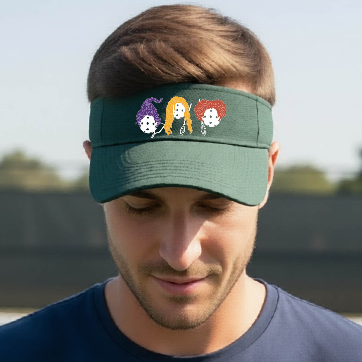Premium Pickleball Moisture-Wicking Halloween Pickleball Visors Premium Performance Headwear