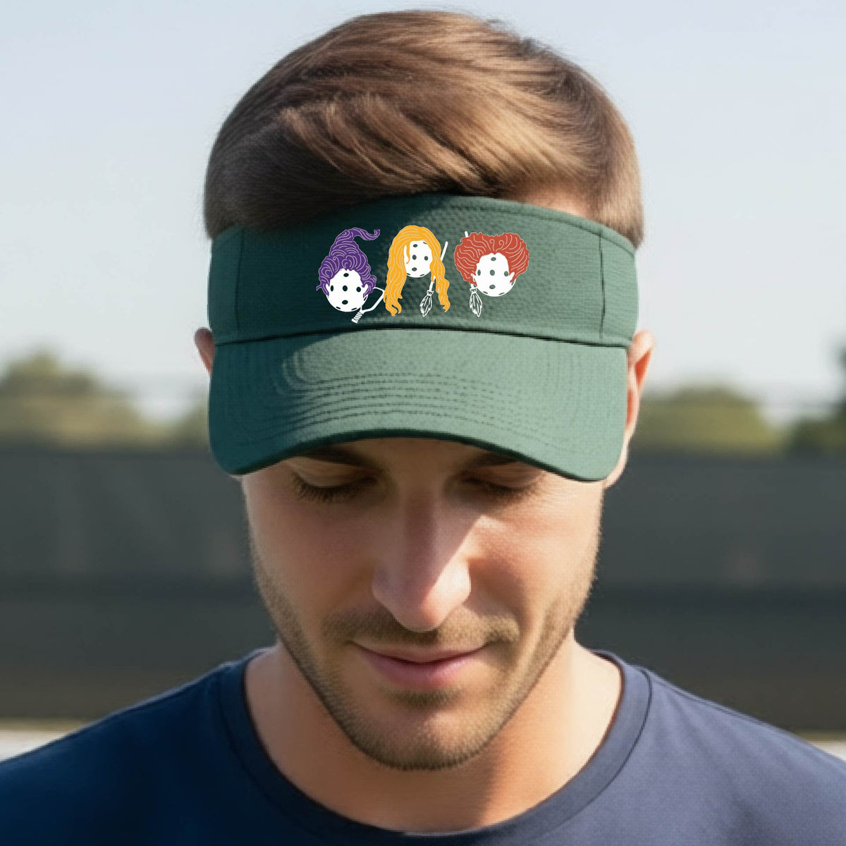 Premium Pickleball Moisture-Wicking Halloween Pickleball Visors Premium Performance Headwear