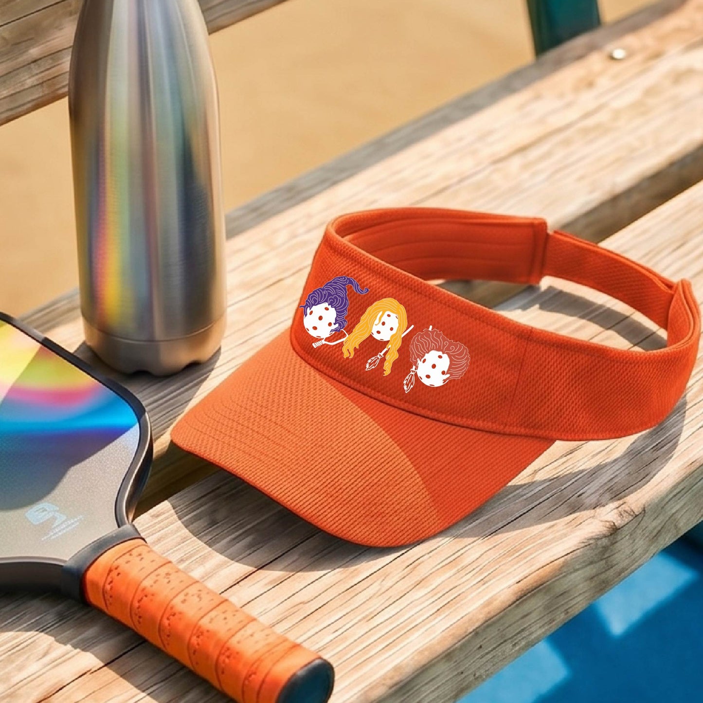 Premium Pickleball Moisture-Wicking Halloween Pickleball Visors Premium Performance Headwear