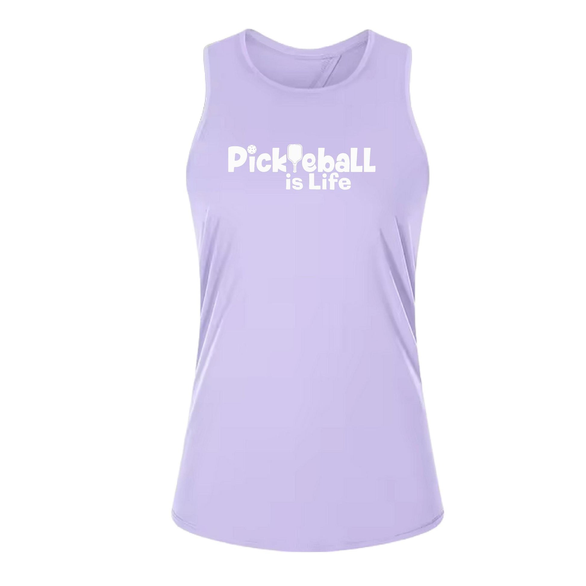 Pickleball is Life | Women's Split Back or Tied Back Pickleball Tank | 80/20 Nylon Spandex Mix