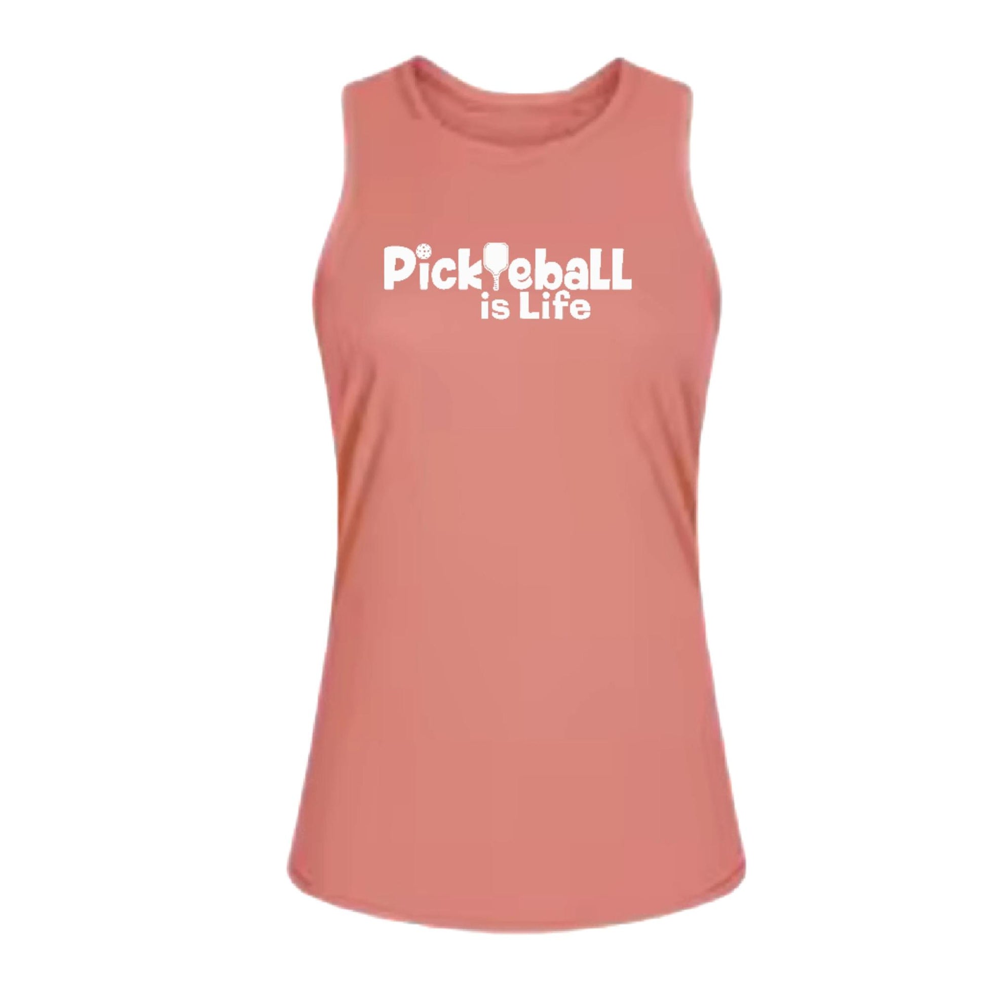 Pickleball is Life | Women's Split Back or Tied Back Pickleball Tank | 80/20 Nylon Spandex Mix