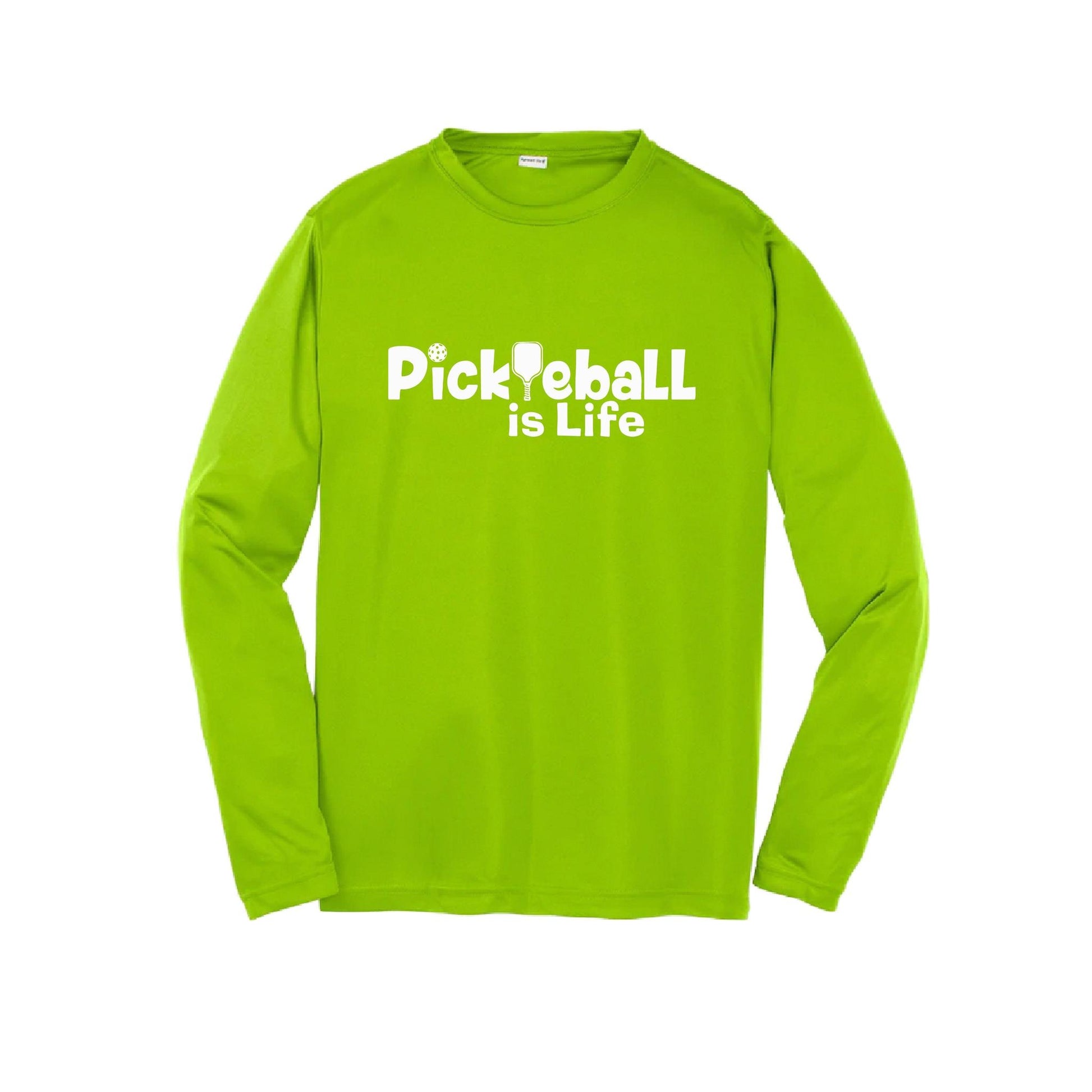 Pickleball is Life | Youth Long Sleeve Pickleball Performance T-Shirts | 100% Polyester