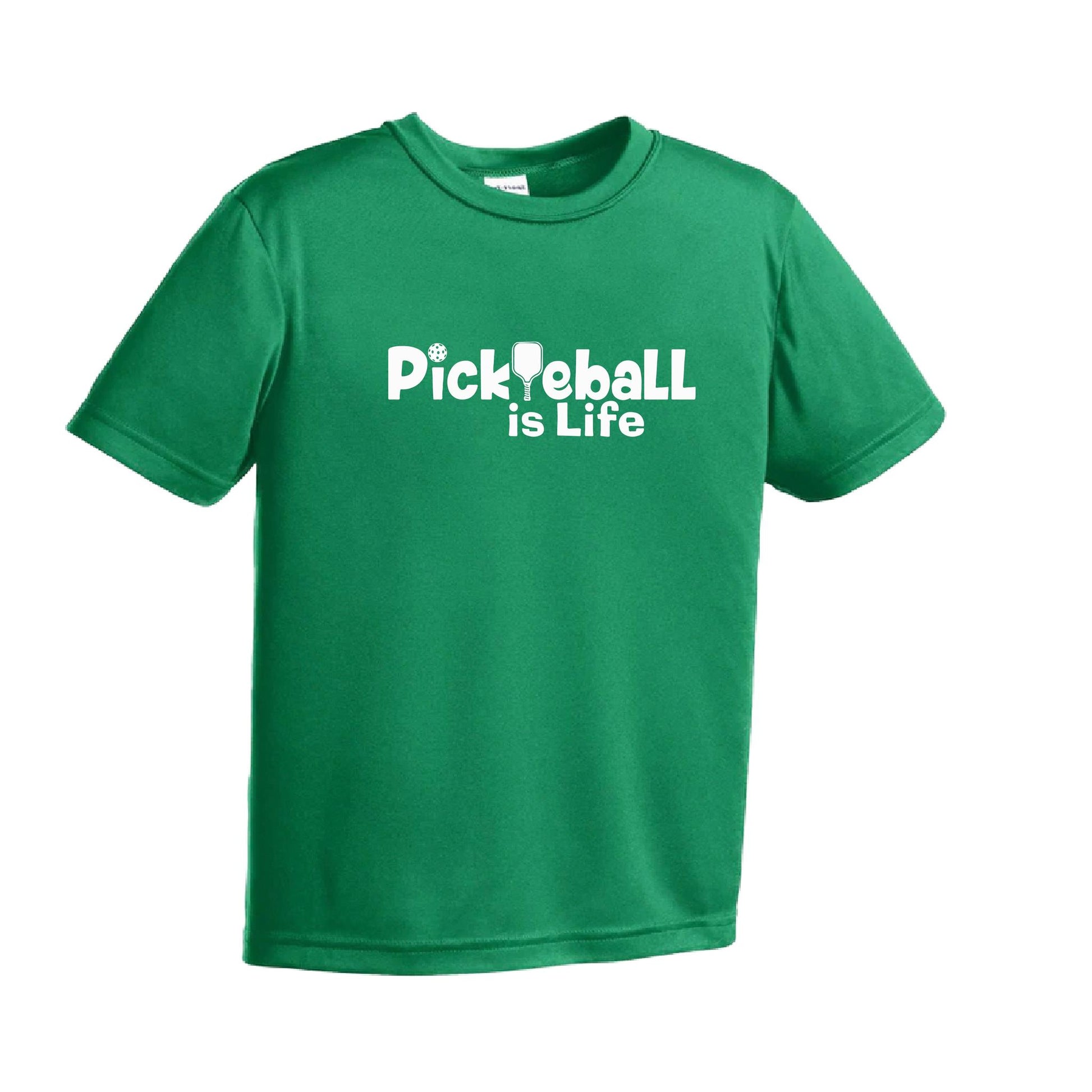Pickleball is Life | Youth Short Sleeve Pickleball Performance T-Shirts | 100% Polyester