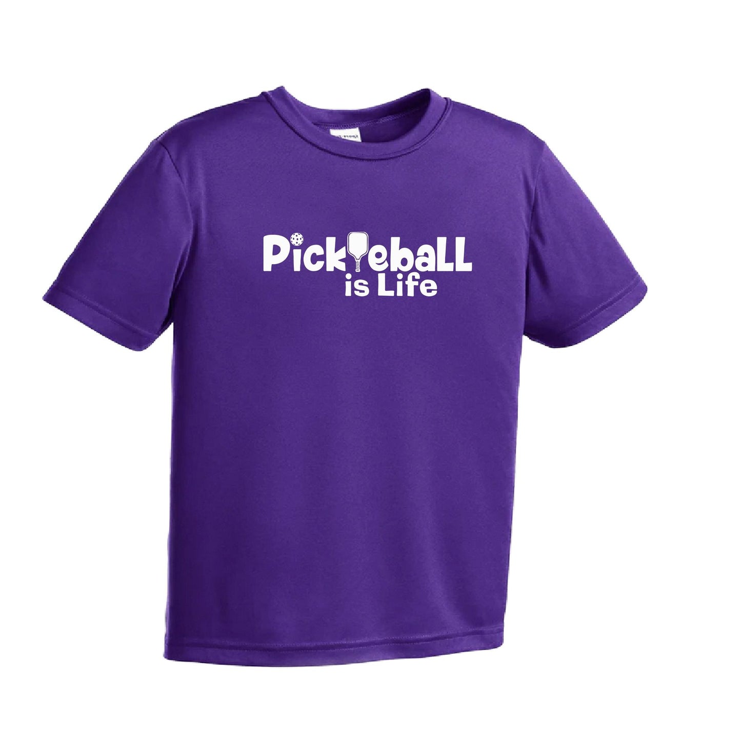 Pickleball is Life | Youth Short Sleeve Pickleball Performance T-Shirts | 100% Polyester