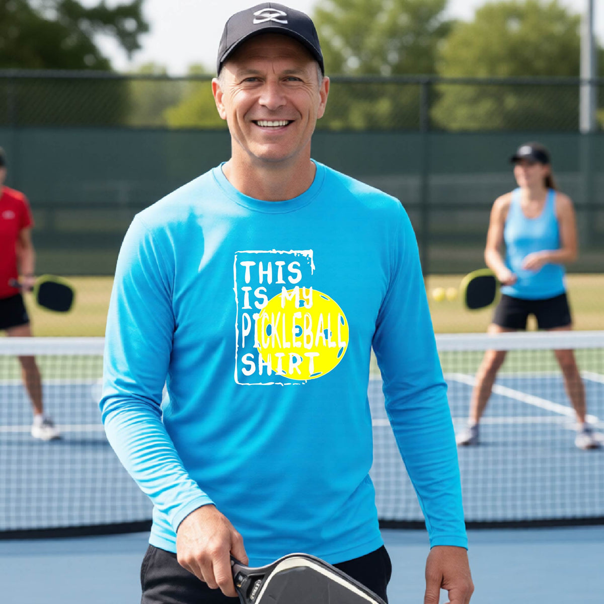 Men’s Athletic Pickleball Shirt – Lightweight Performance Top - Long-Sleeve