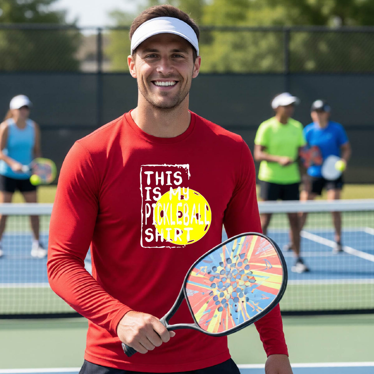 Men’s Athletic Pickleball Shirt – Lightweight Performance Top - Long-Sleeve