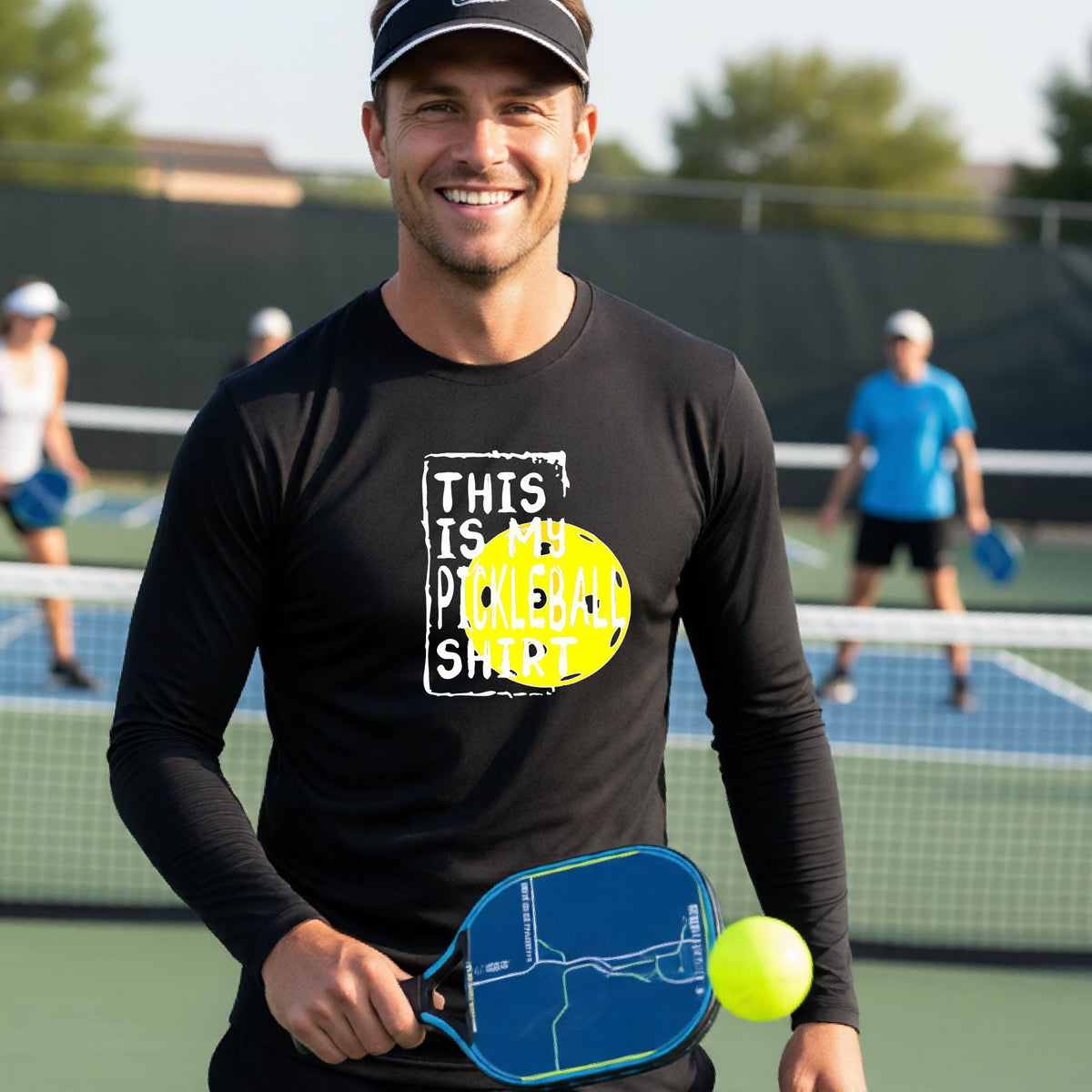 Men’s Athletic Pickleball Shirt – Lightweight Performance Top - Long-Sleeve