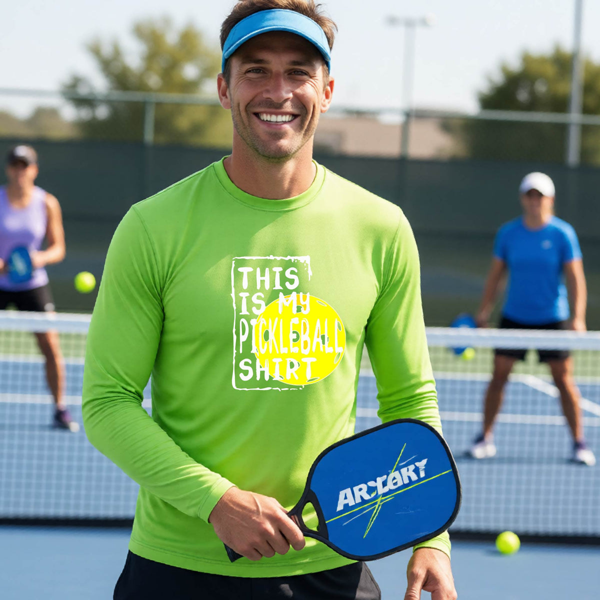 Men’s Athletic Pickleball Shirt – Lightweight Performance Top - Long-Sleeve