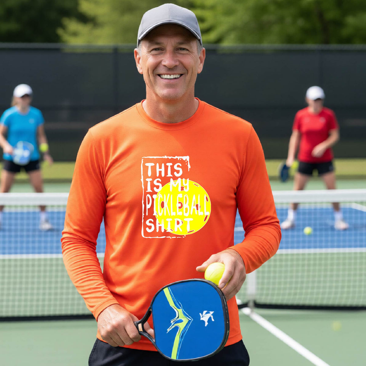 Men’s Athletic Pickleball Shirt – Lightweight Performance Top - Long-Sleeve
