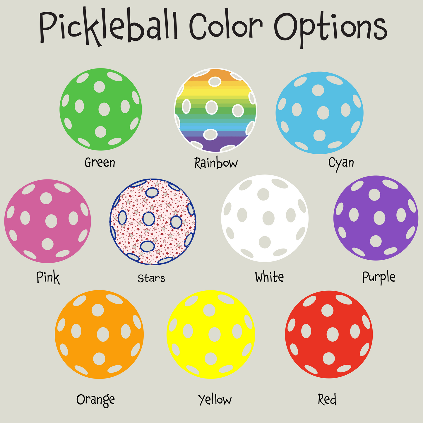 Pickleballs (Customizable) | Pickleball Court Towels | Grommeted 100% Cotton Terry Velour