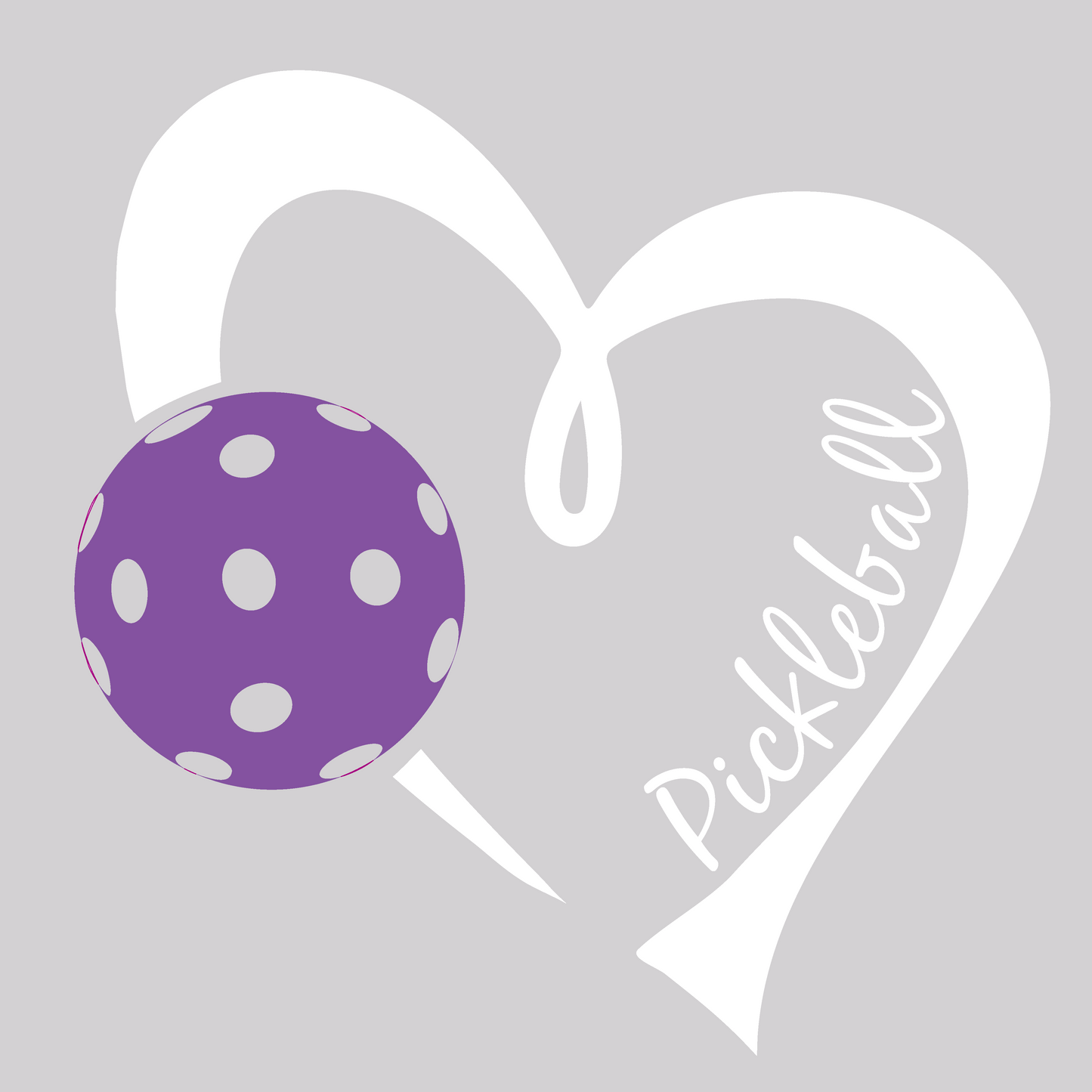 Pickleball Love (Purple) | Women's Split Back or Tied Back Pickleball Tank | 80/20 Nylon Spandex Mix