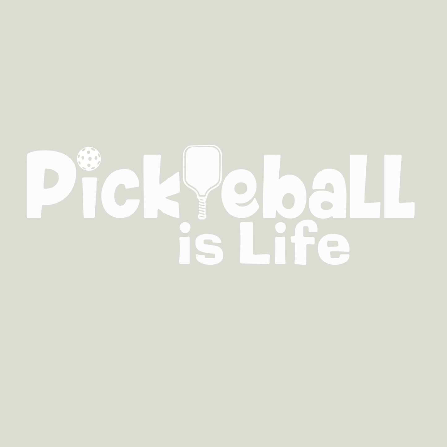Pickleball Is Life | Women's Open Teardrop Back Pickleball Tank | 100% Polyester