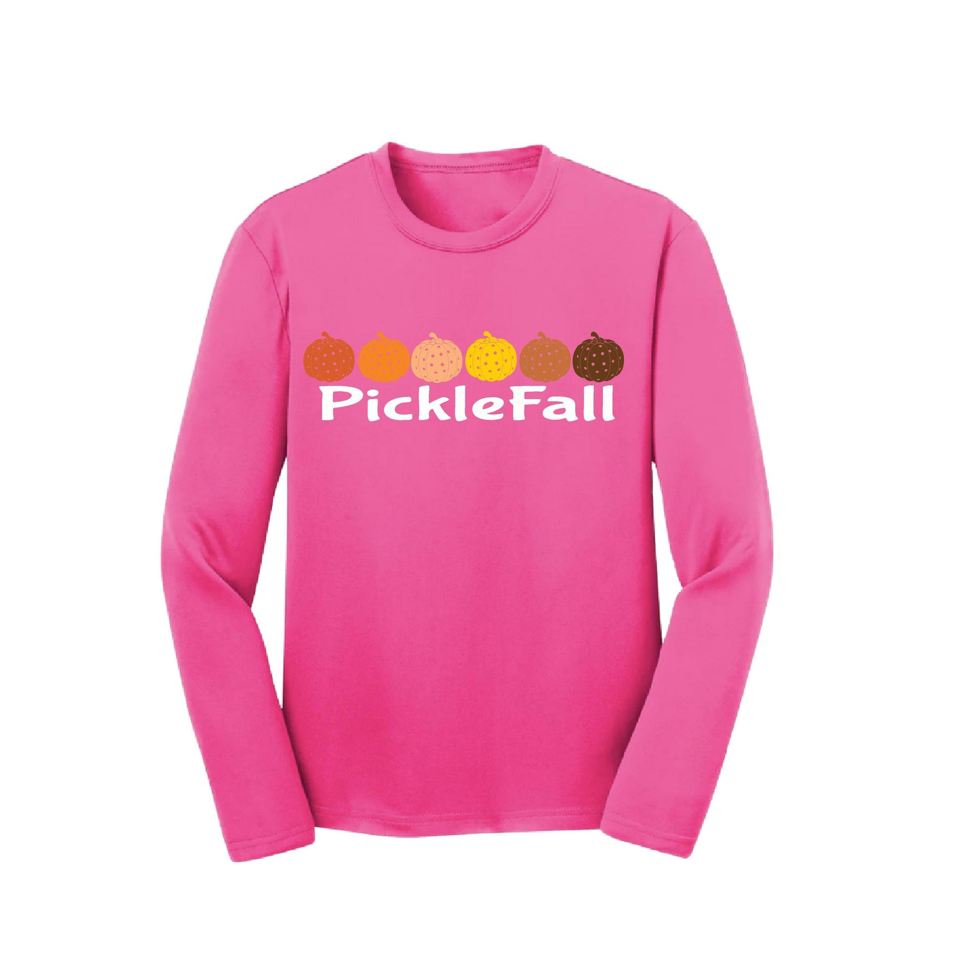 Picklefall | Youth Long Sleeve Pickleball Performance T-Shirts | 100% Polyester