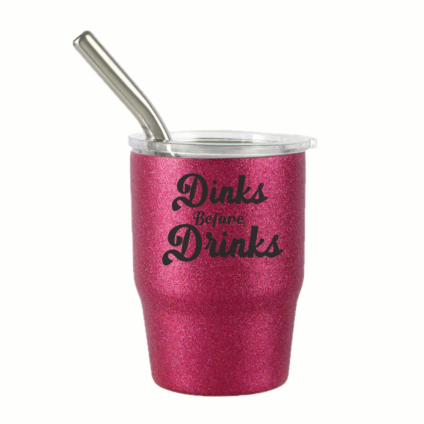 Pickleball "Here's to You" 3 oz Steel Tumblers | Party Favors Celebration Designs  | Fun Pickleball Gifts