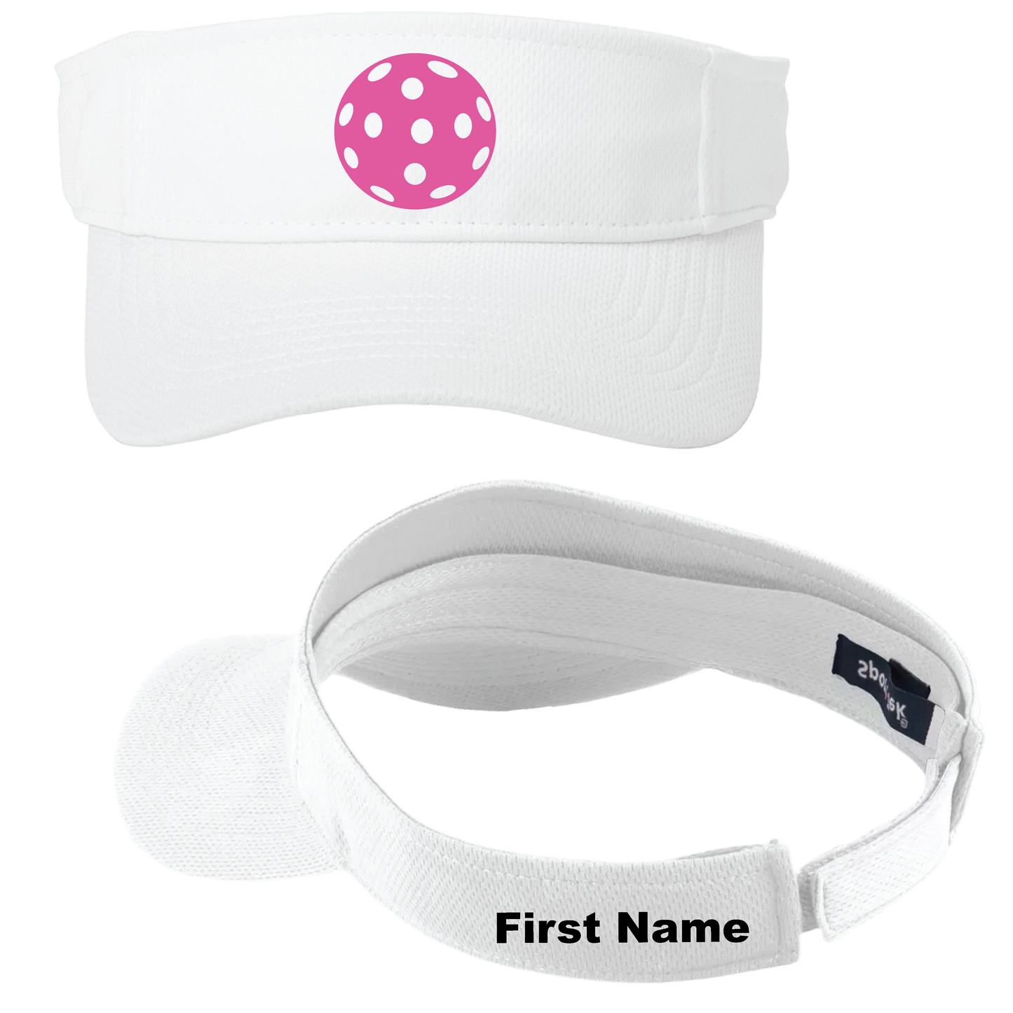 Pink Ballers | Customizable White Hat | 100% Polyester