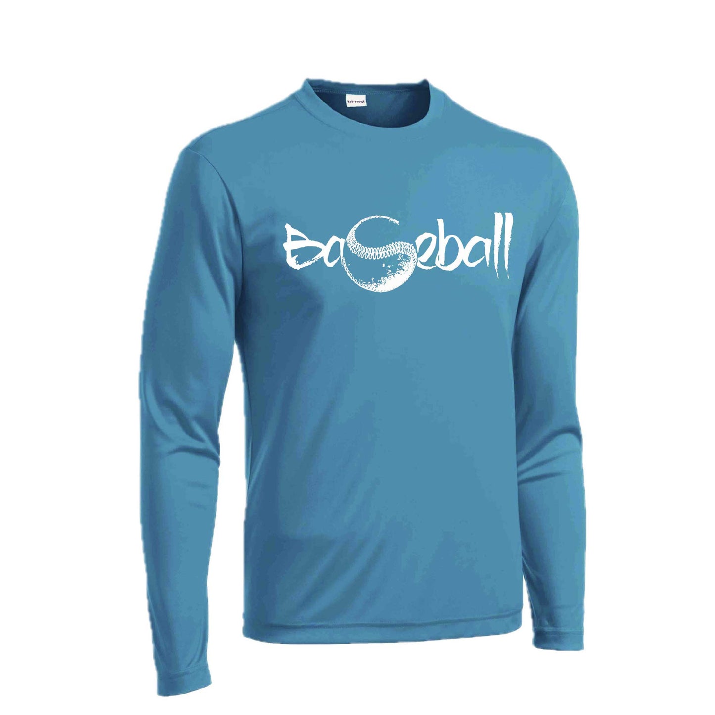 Pitch Perfect | Men's Long Sleeve Athletic Baseball Performance T-Shirt | 100% Polyester
