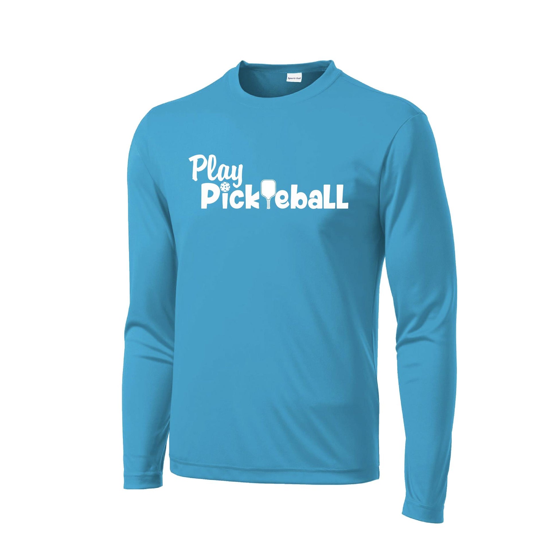 Play Pickleball | Men's Long Sleeve Pickleball Performance T-Shirt | 100% Polyester