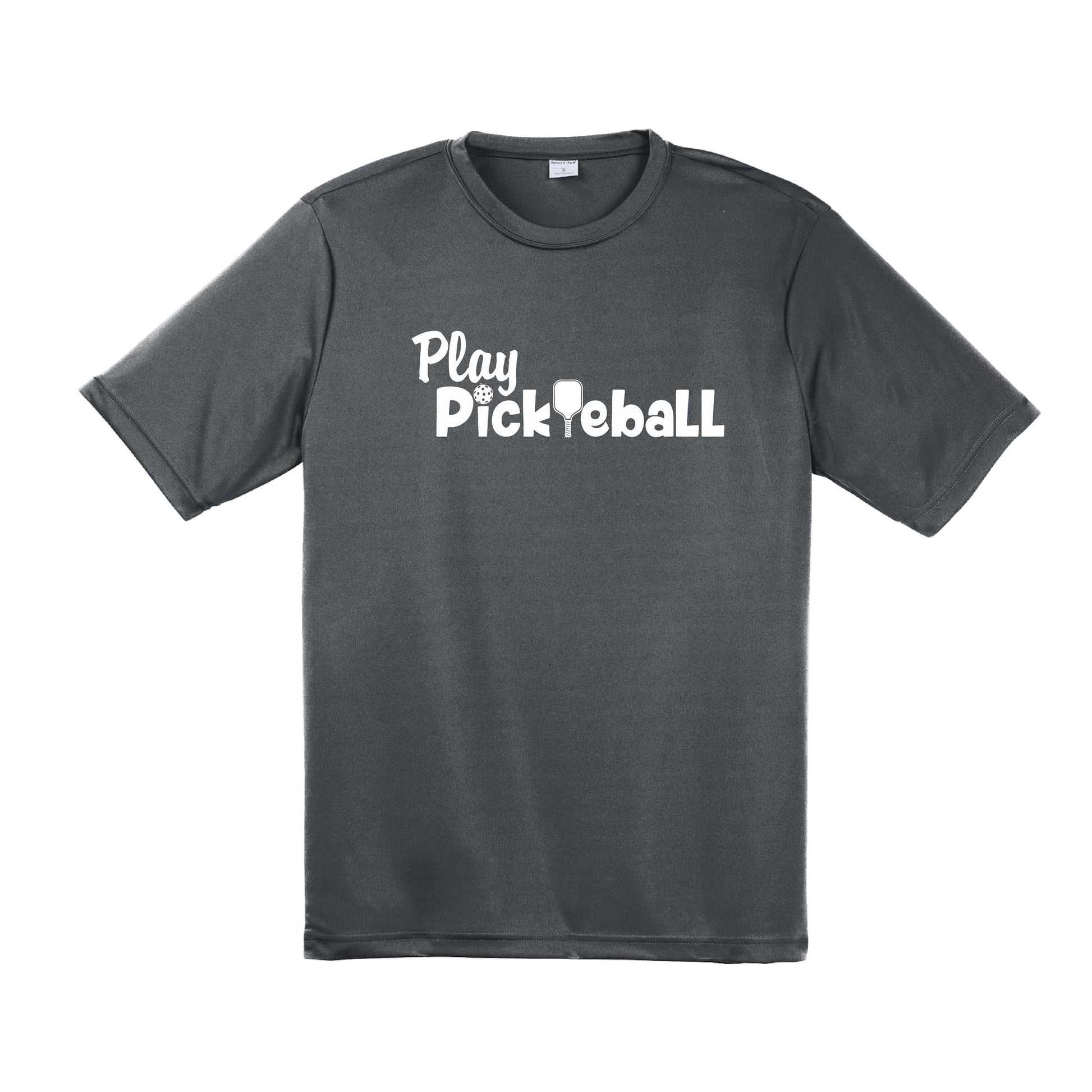 Play Pickleball | Men's Short Sleeve Pickleball Performance T-Shirt | 100% Polyester