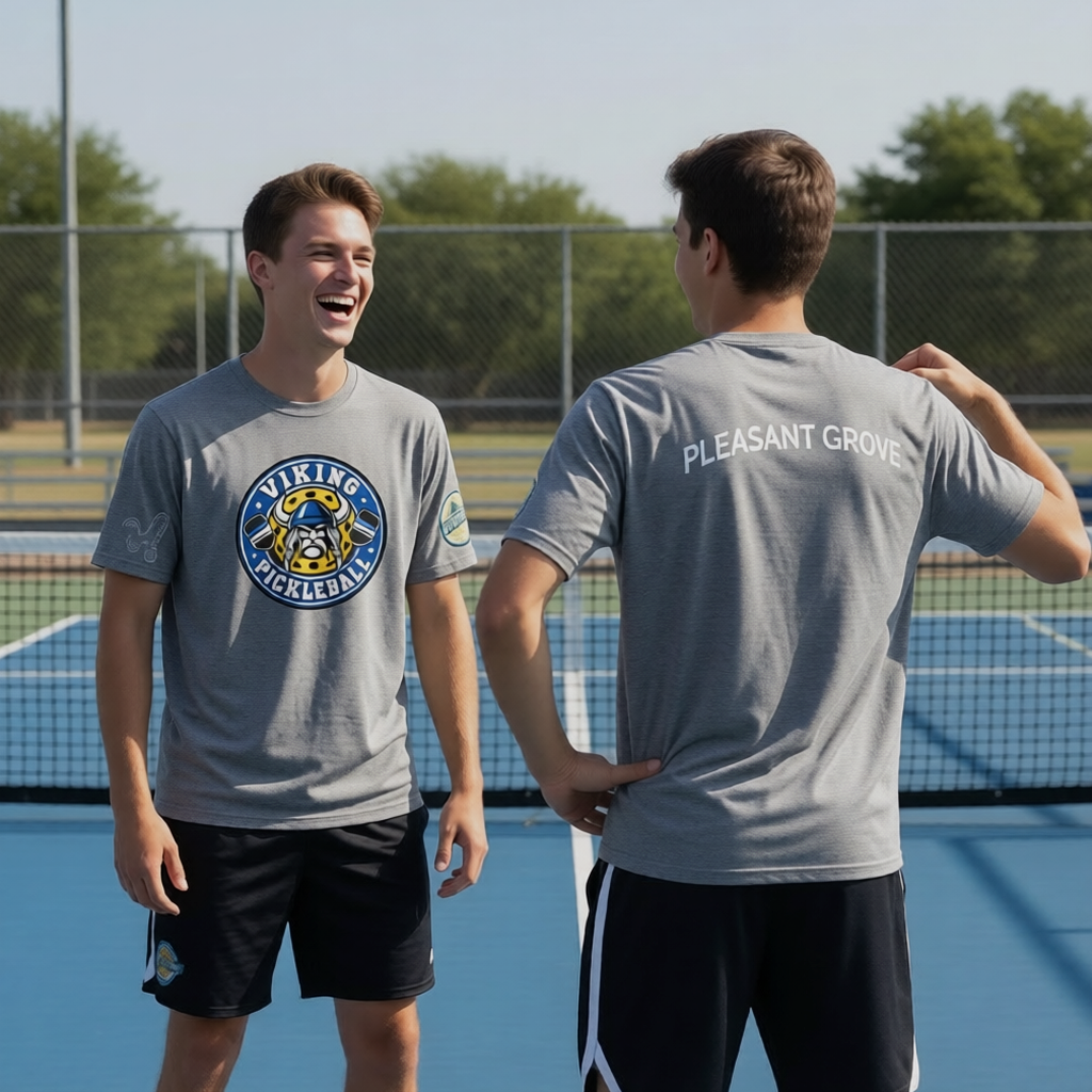 Pleasant Grove High USHPA | Men's Short Sleeve Crewneck T-Shirts | 100% Polyester