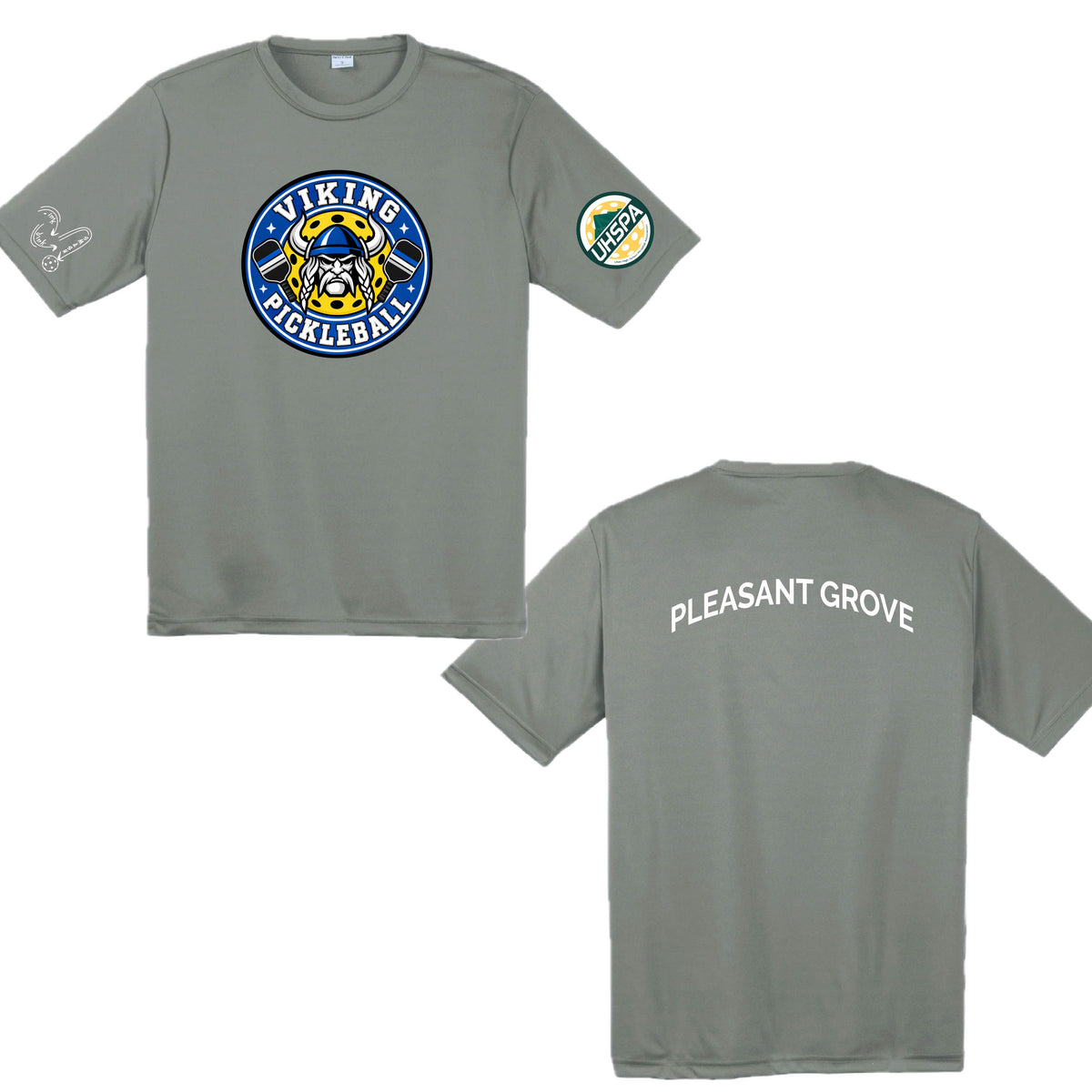 Pleasant Grove High USHPA | Men's Short Sleeve Crewneck T-Shirts | 100% Polyester