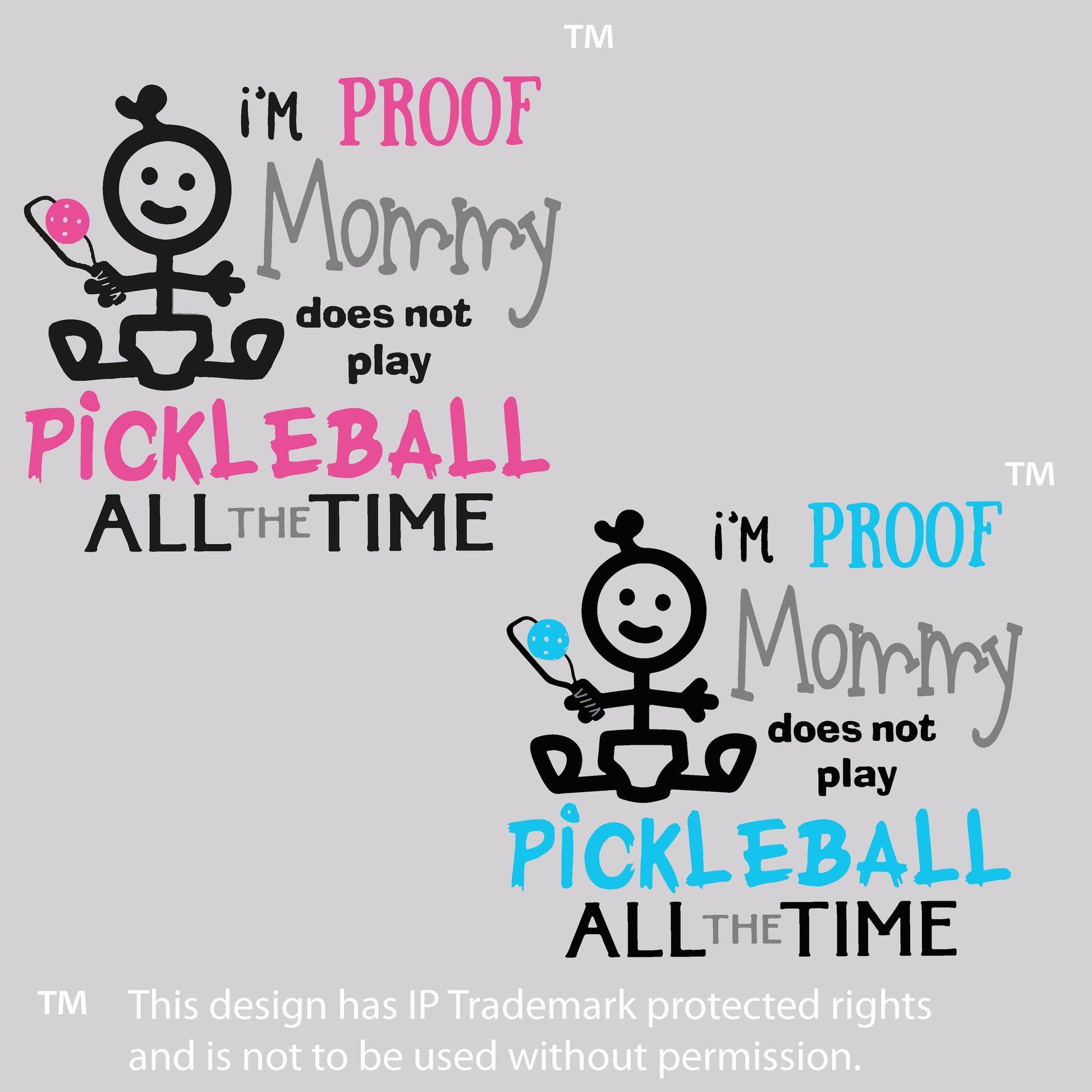 Proof That Mommy Does Not Play Pickleball All The Time | Infant Short Sleeve One-Piece Bodysuit | 100% Cotton