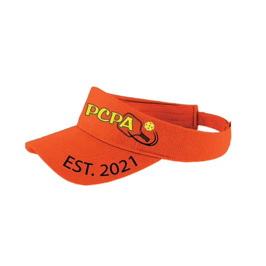 Pueblo County Pickleball Association (Black) | Pickleball Visors | Moisture Wicking 100% Polyester