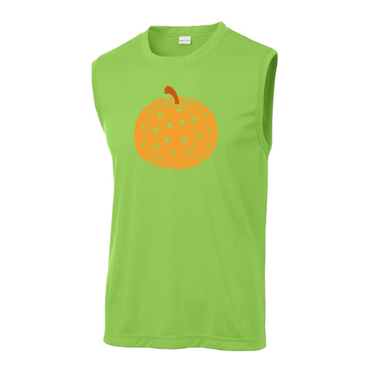 Pumpkin Pickleball | Men's Sleeveless Athletic Performance T-Shirt | 100% Polyester
