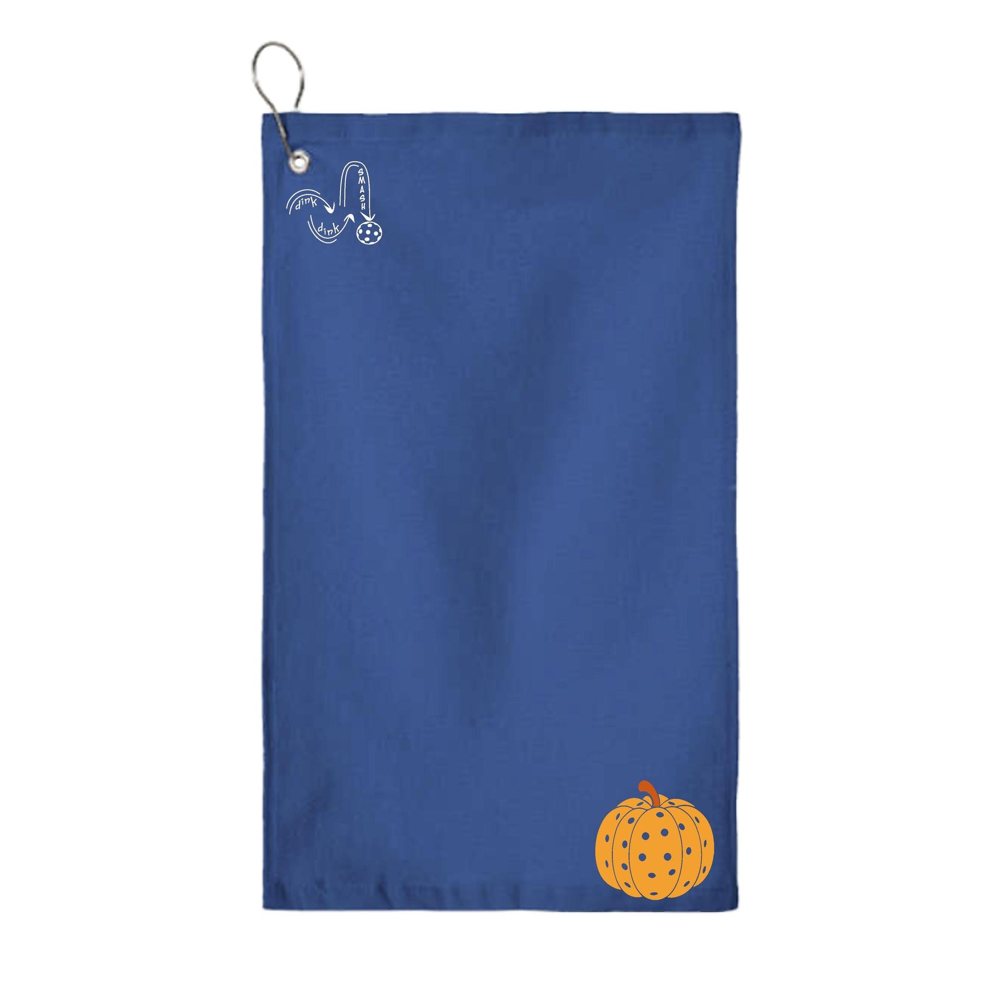 Pumpkin Pickleball | Pickleball Court Towels | Grommeted 100% Cotton Terry Velour