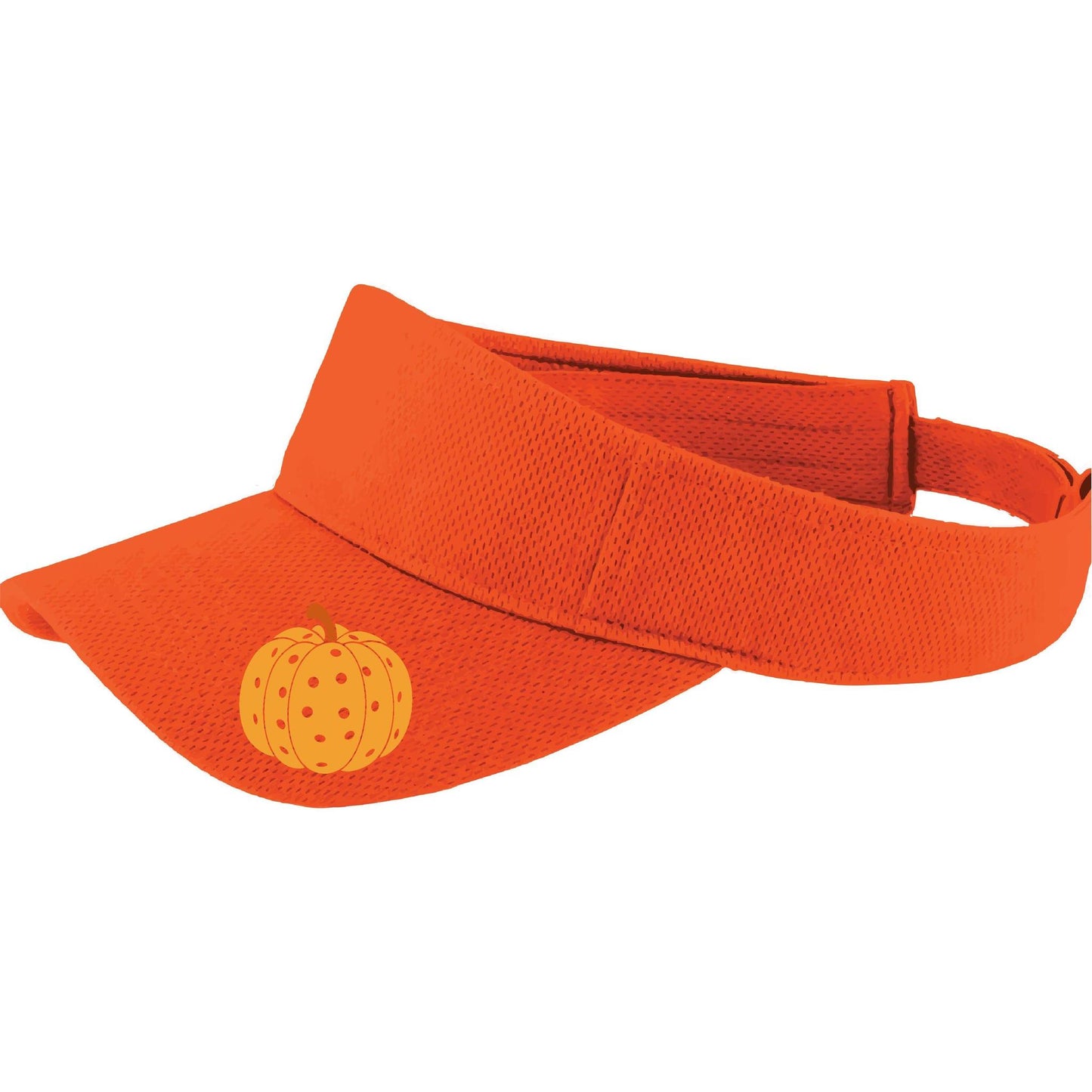 Pumpkin Pickleball | Pickleball Visors | Moisture Wicking 100% Polyester