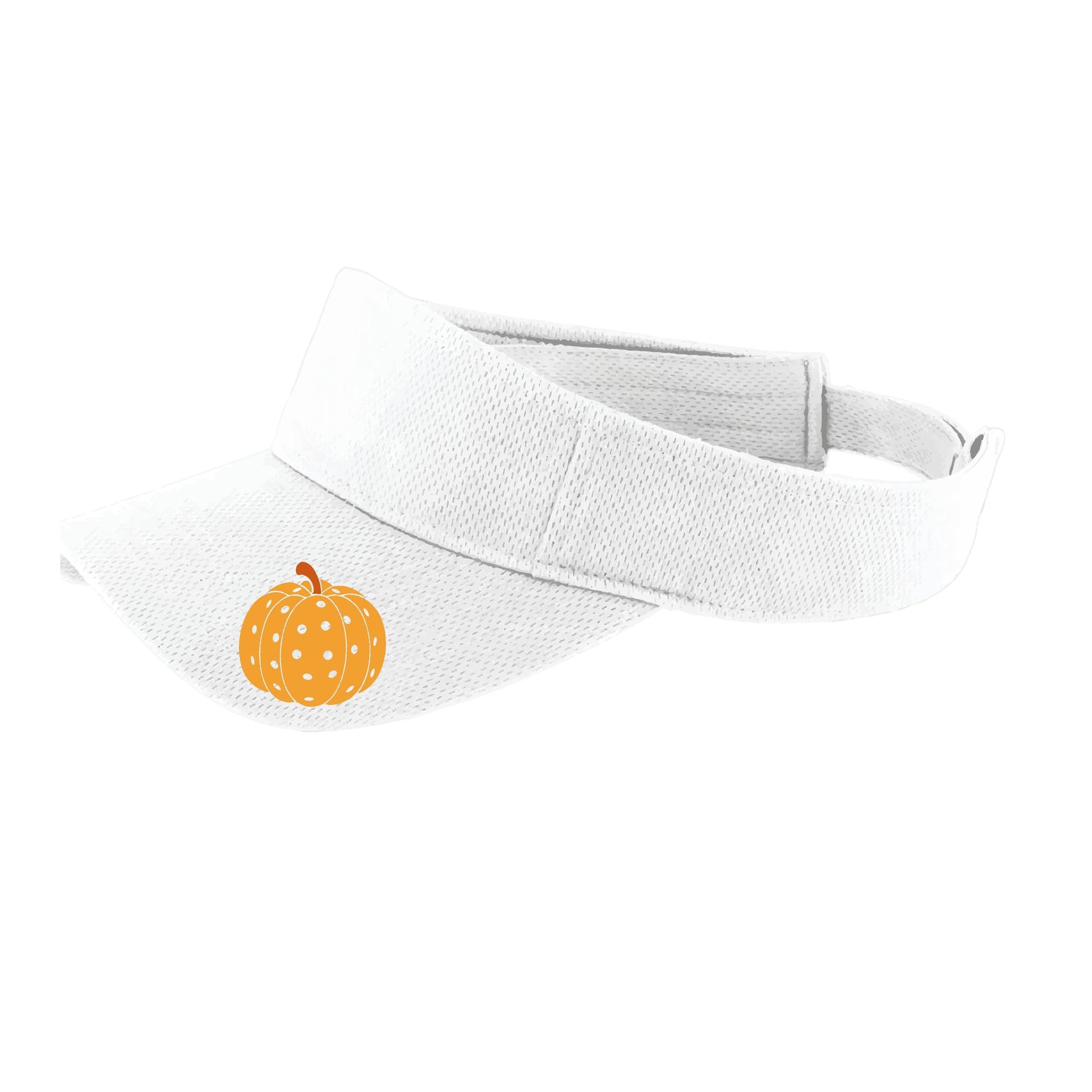 Pumpkin Pickleball | Pickleball Visors | Moisture Wicking 100% Polyester