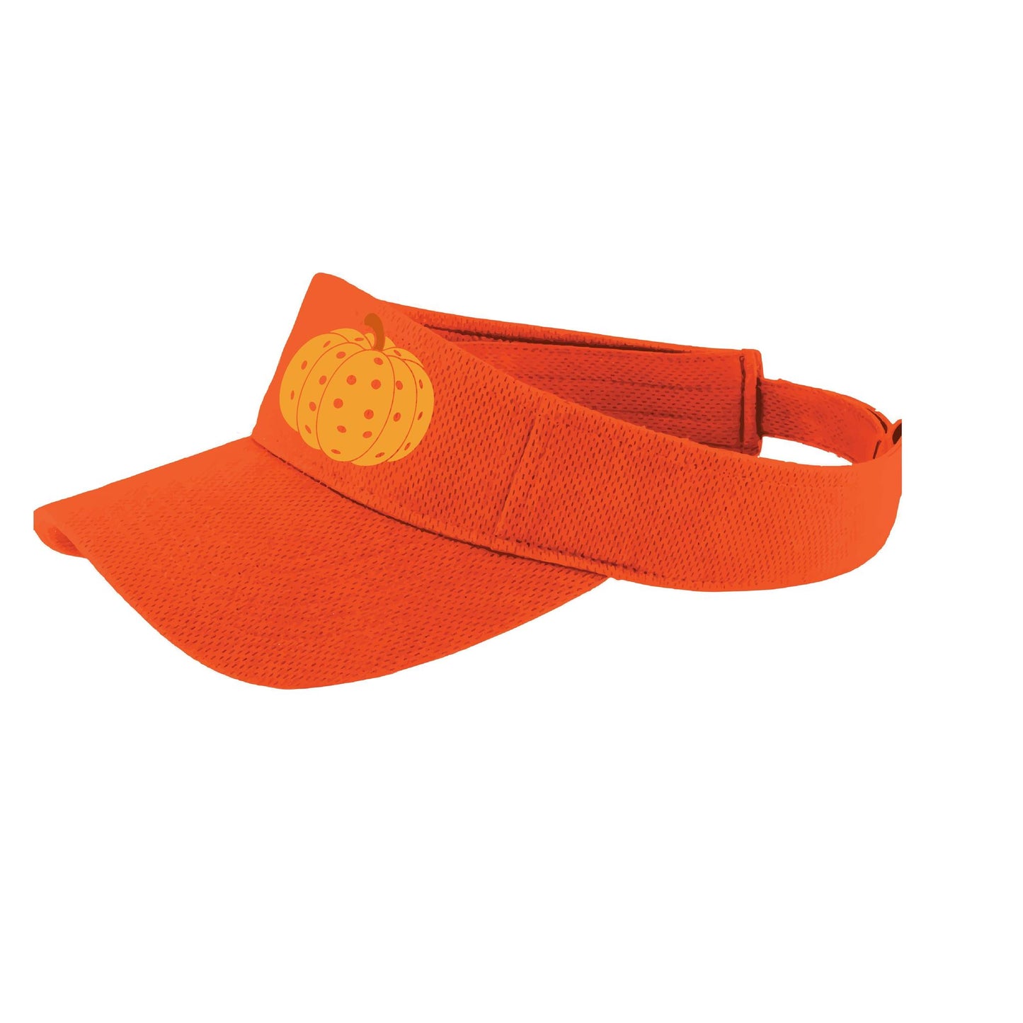 Pumpkin Pickleball | Pickleball Visors | Moisture Wicking 100% Polyester