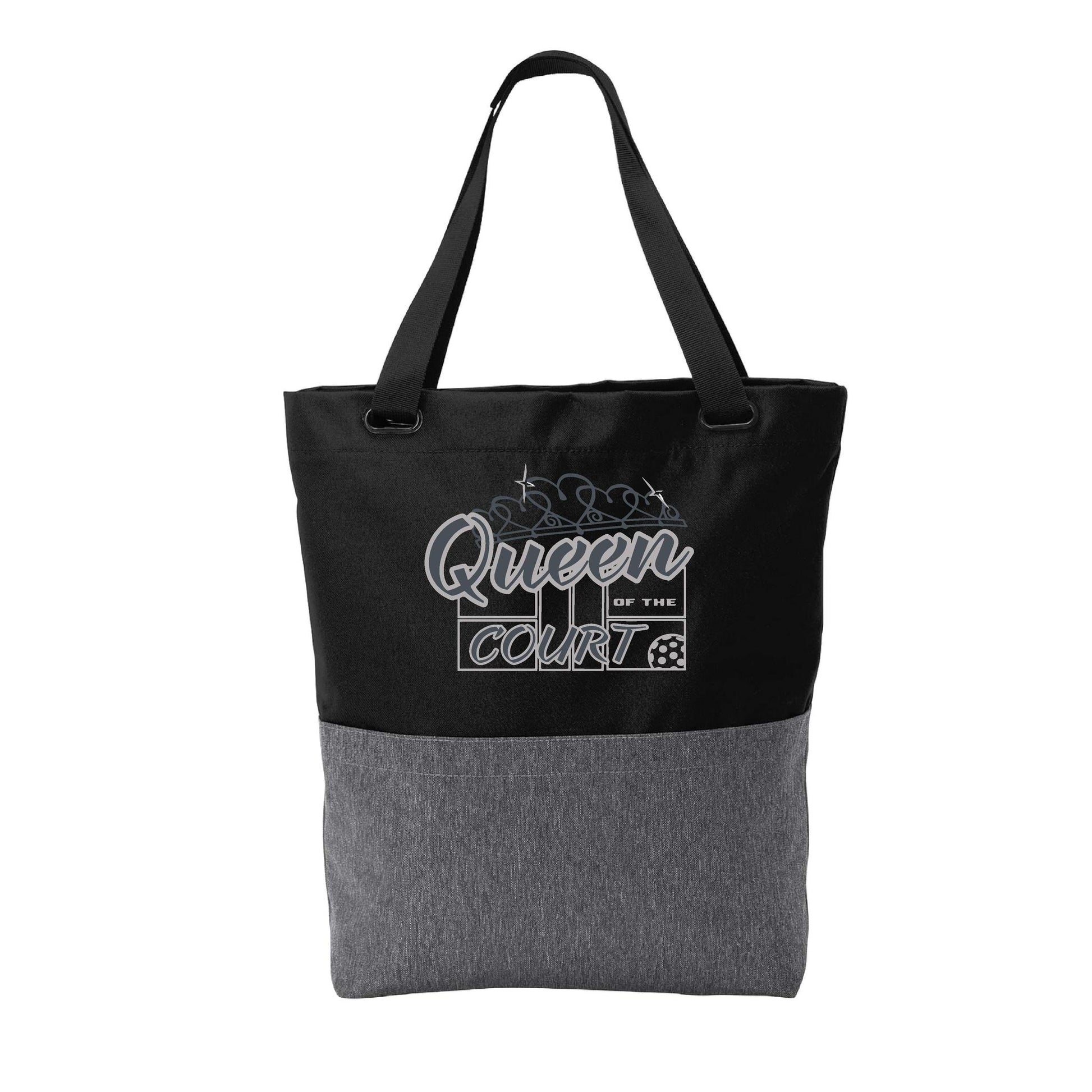 Queen Of The Court | Pickleball Sports Convertible Tote Bag | Medium Size Court Tote Bag