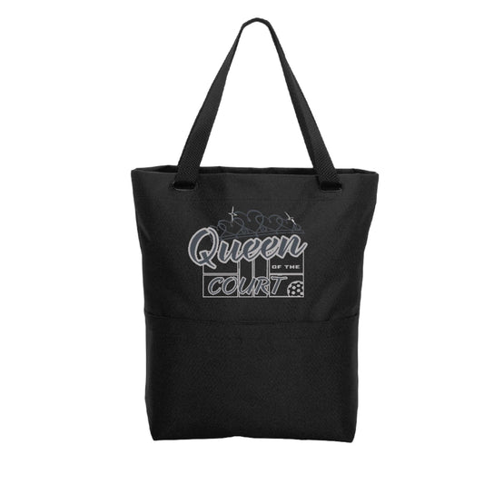 Queen Of The Court | Pickleball Sports Convertible Tote Bag | Medium Size Court Tote Bag