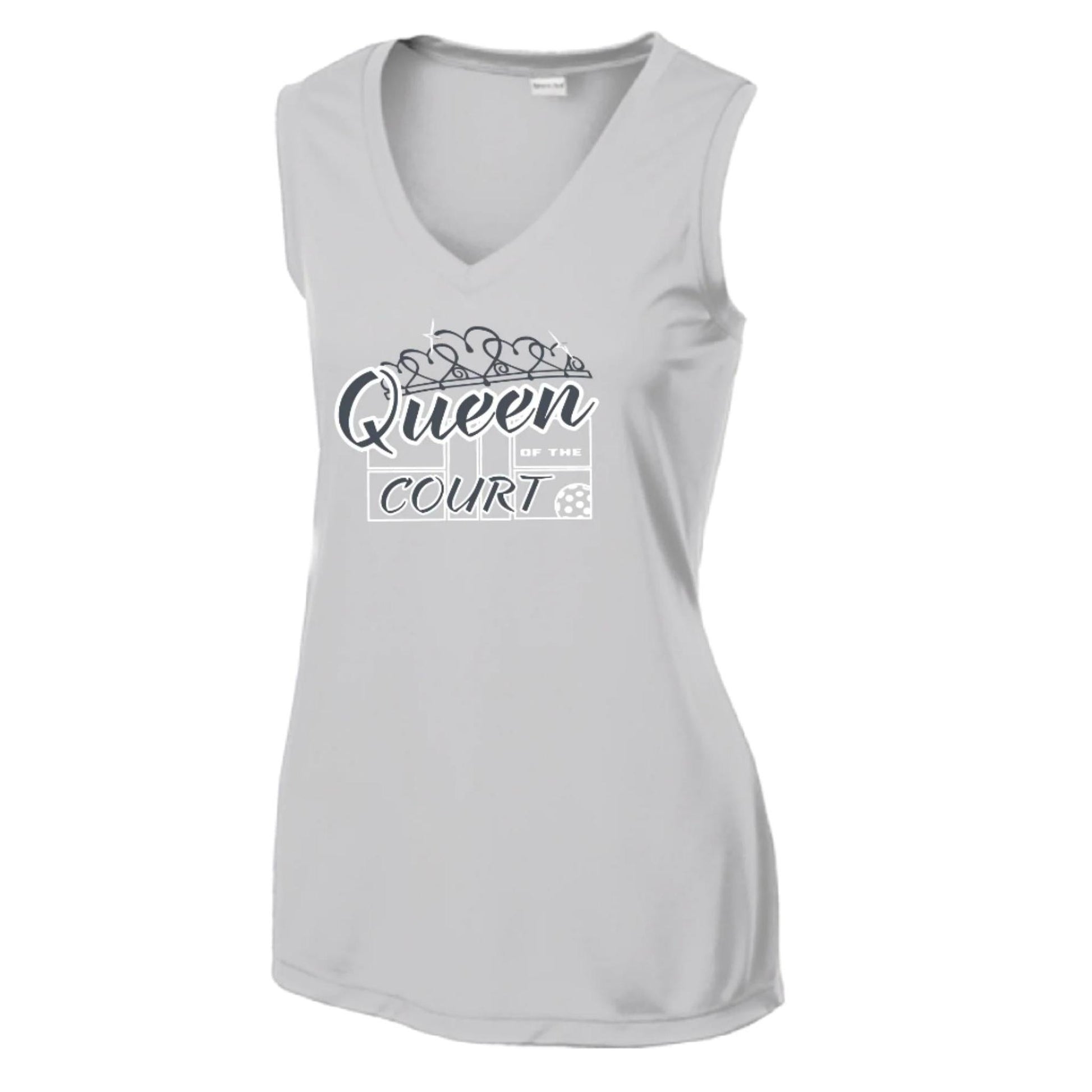 Queen Of The Court | Women’s Sleeveless Performance T-Shirt | 100% Polyester