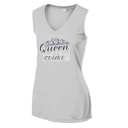 Queen Of The Court | Women’s Sleeveless Performance T-Shirt | 100% Polyester