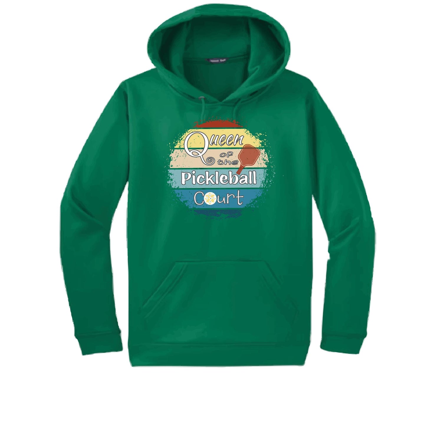 Queen of the Pickleball Court | Unisex Hoodie Athletic Sweatshirt | 50% Cotton/50% Polyester