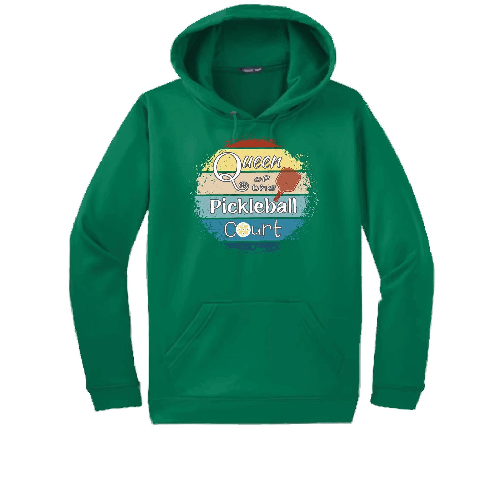 Queen of the Pickleball Court | Unisex Hoodie Athletic Sweatshirt | 50% Cotton/50% Polyester
